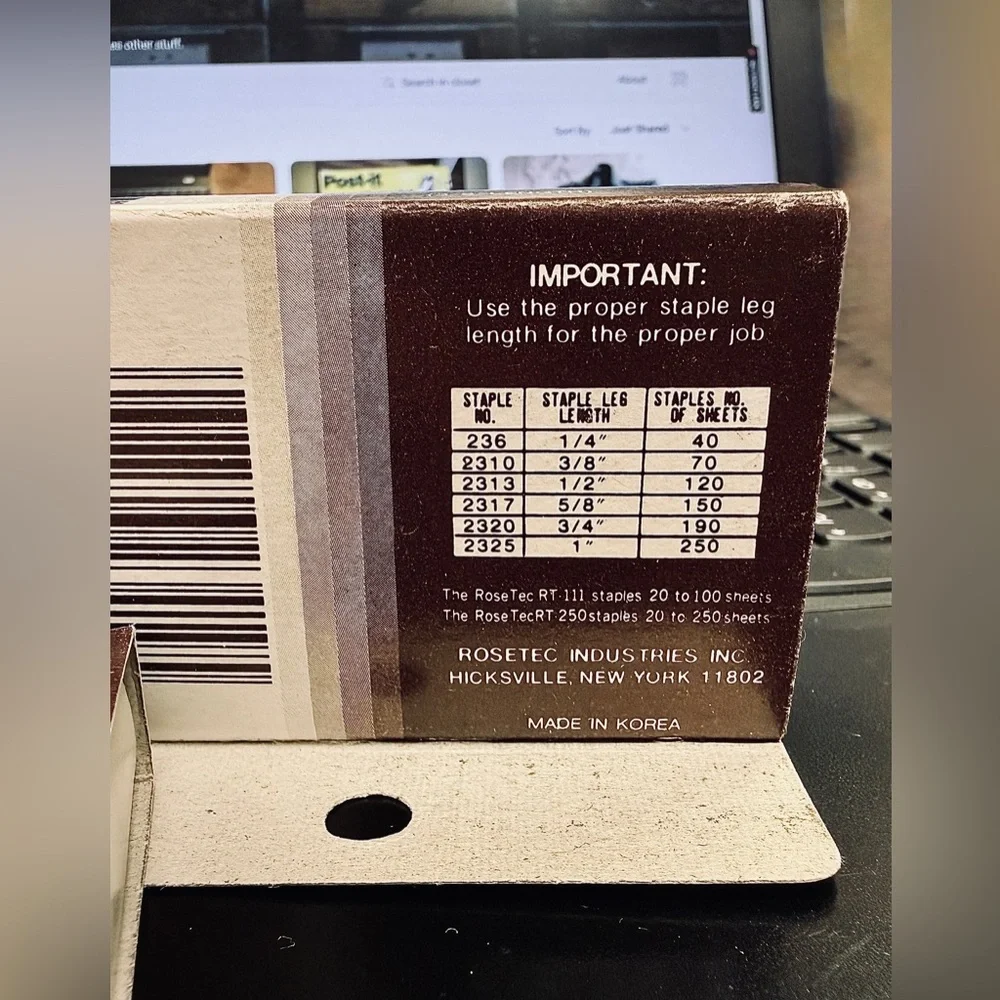 RoseTec 3/8” Heavy Duty Staples